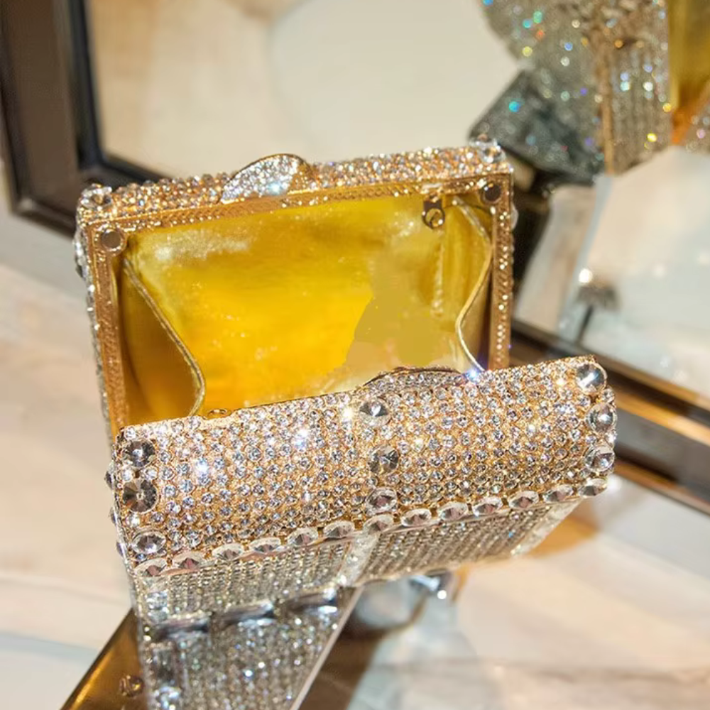 Solenne Crystal Mini Clutch