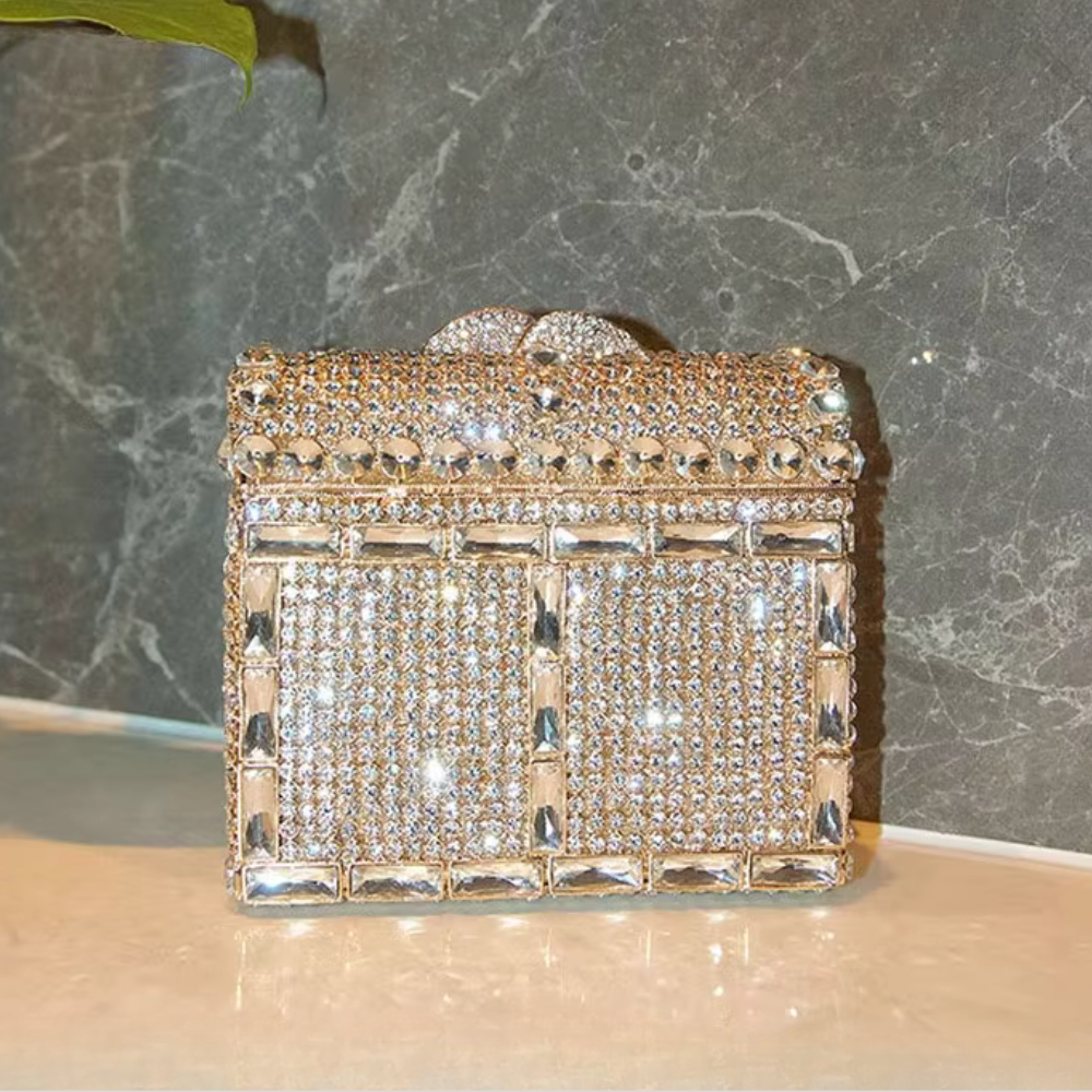 Solenne Crystal Mini Clutch