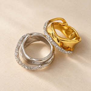 Margaux Sculptural Crystal Ring