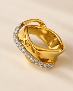Margaux Sculptural Crystal Ring