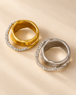 Margaux Sculptural Crystal Ring