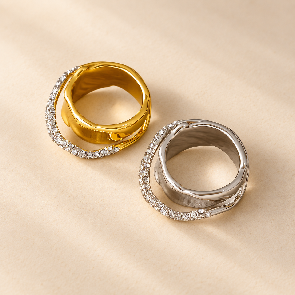Margaux Sculptural Crystal Ring