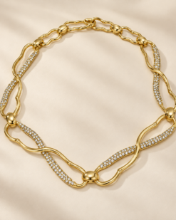 Margaux Sculptural Crystal Necklace