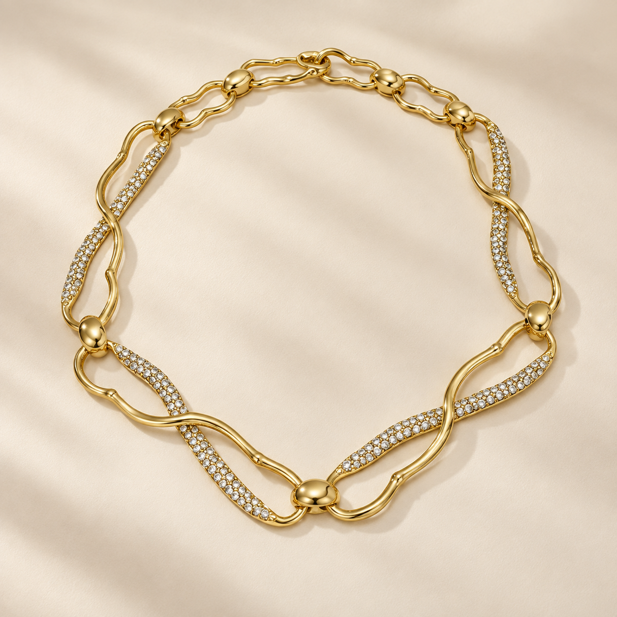 Margaux Sculptural Crystal Necklace