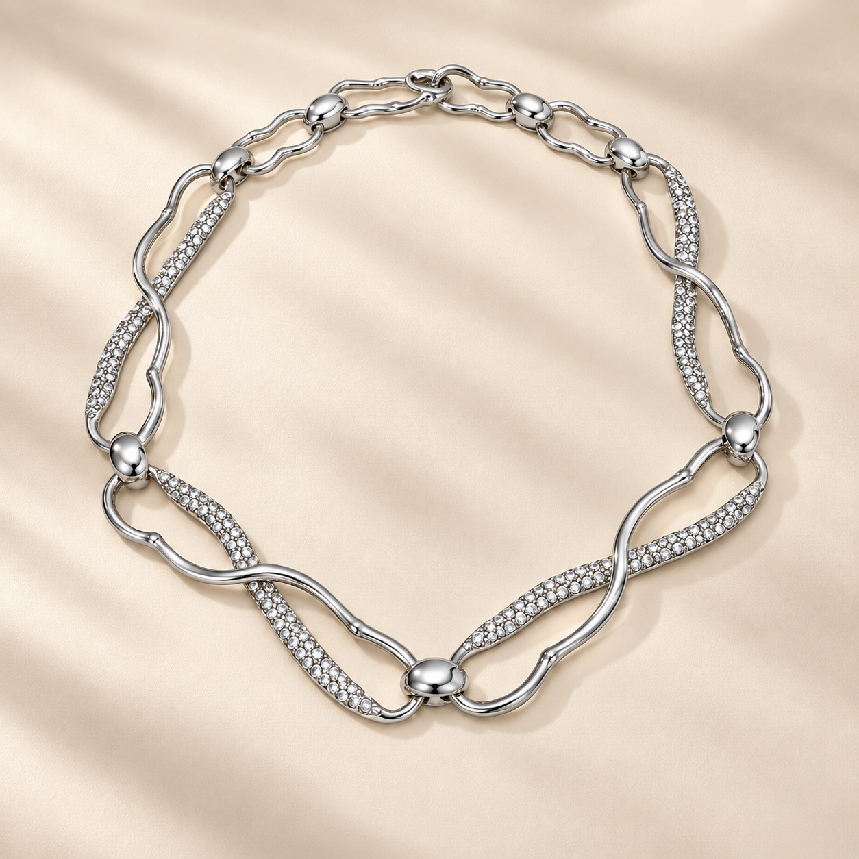 Margaux Sculptural Crystal Necklace