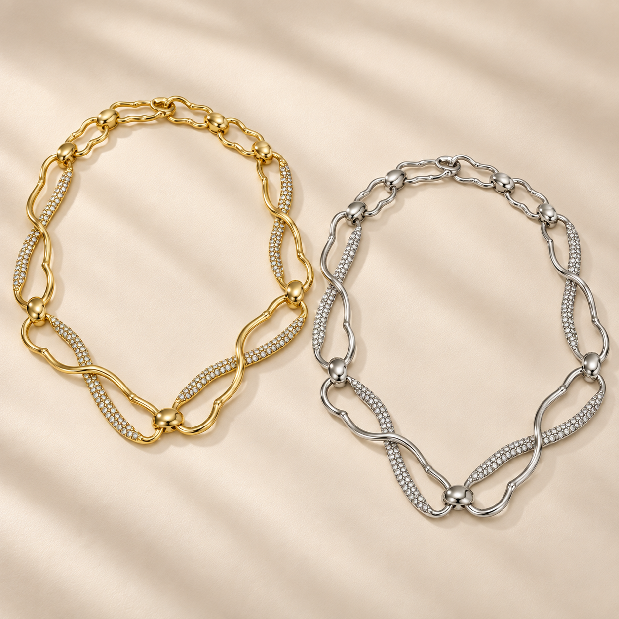 Margaux Sculptural Crystal Necklace