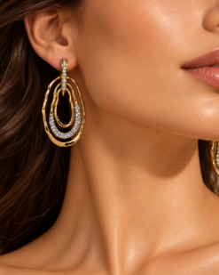 Margaux Sculptural Crystal Earrings