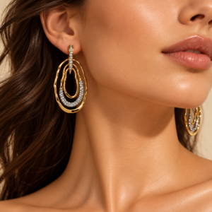 Margaux Sculptural Crystal Earrings