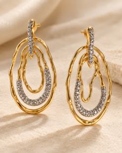 Margaux Sculptural Crystal Earrings