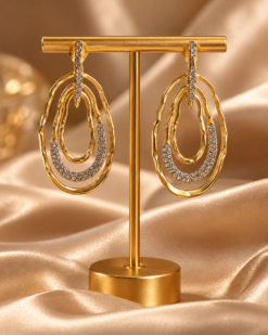 Margaux Sculptural Crystal Earrings