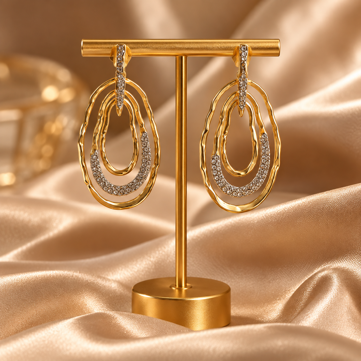 Margaux Sculptural Crystal Earrings