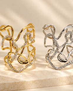 Margaux Sculptural Crystal Cuff