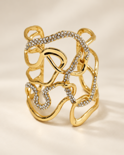 Margaux Sculptural Crystal Cuff