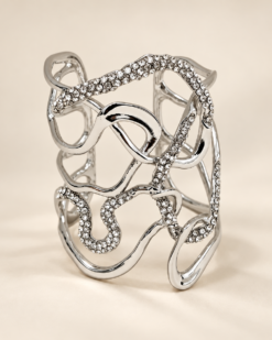 Margaux Sculptural Crystal Cuff