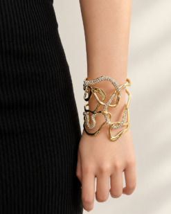 Margaux Sculptural Crystal Cuff