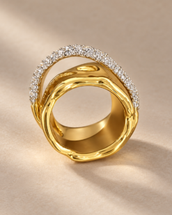 Margaux Sculptural Crystal Ring