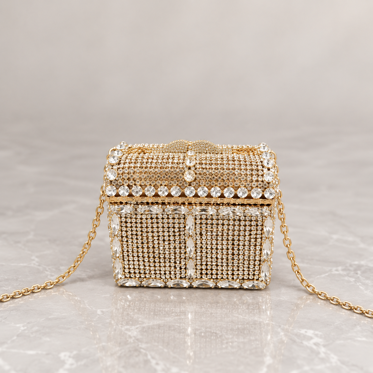 Solenne Crystal Mini Clutch