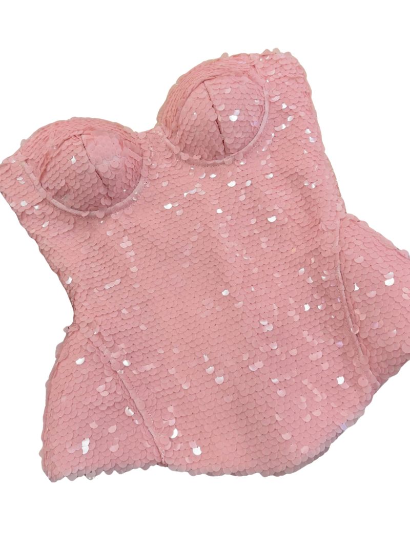Fiora Sequin Corset Top