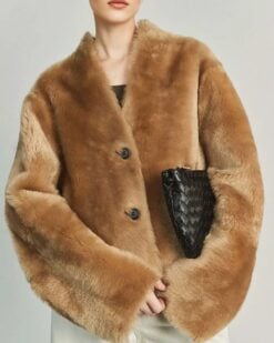 Saskia Plush Faux Fur Jacket