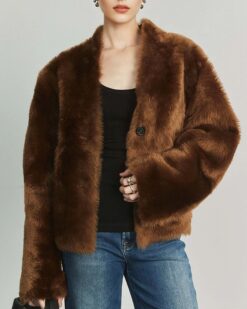 Saskia Plush Faux Fur Jacket