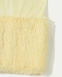 Colette Fur-Trim Maxi Dress Set