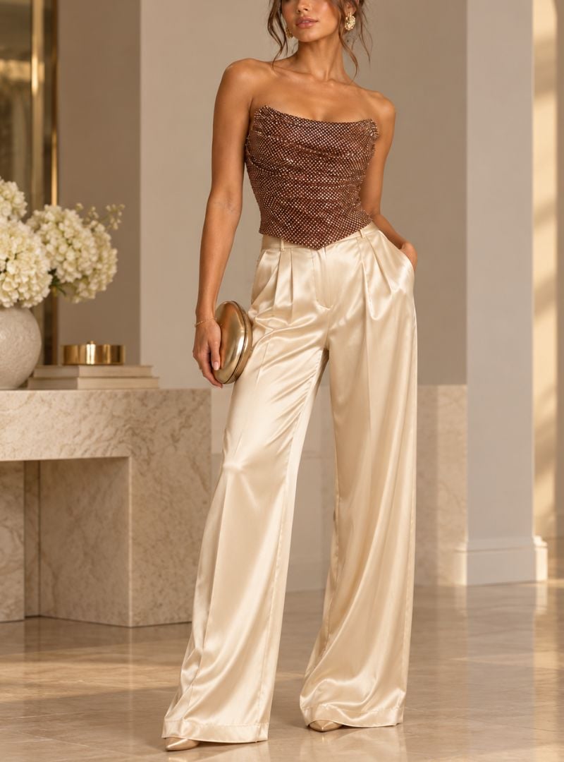 Noemi Rhinestone Corset & Mini Skirt Set