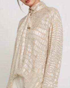 Annelise Jacquard Blouse