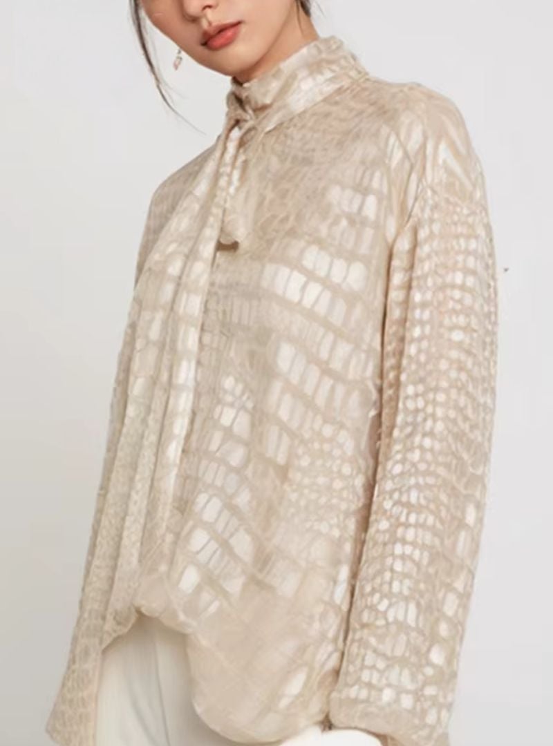 Annelise Jacquard Blouse