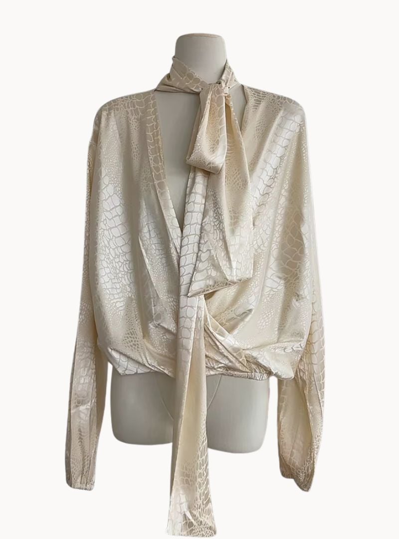 Annelise Jacquard Blouse