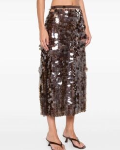 Gabrielle Sequin Midi Skirt