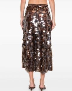 Gabrielle Sequin Midi Skirt
