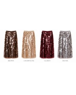 Gabrielle Sequin Midi Skirt