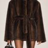 Leonora Belted Faux Fur Coat
