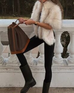 Alternative view of Isadora Faux Fur Stole