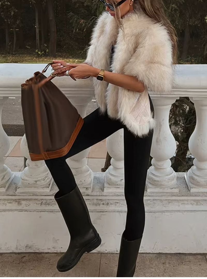 Isadora Faux Fur Stole - Image 3