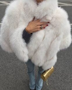 Isadora Faux Fur Stole - Image 8