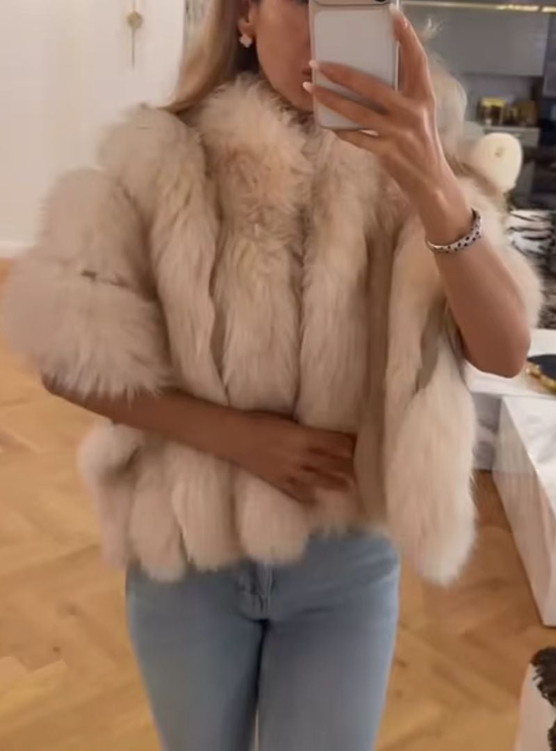 Isadora Faux Fur Stole - Image 5