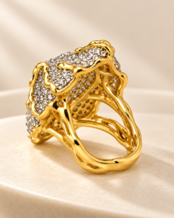 Mireille Sculptural Crystal Ring